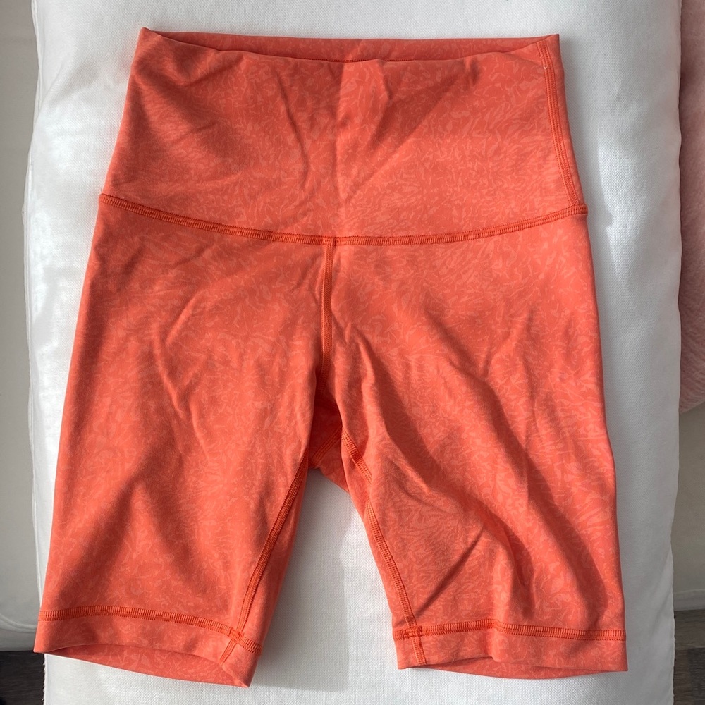 lululemon athletica Orange Athletic Shorts